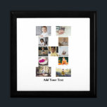 Design Your Own Letter H Photo Collage Gift Box<br><div class="desc">This monogram photo collage is a personalized design that combines a bold monogram (initials or a letter) with a collection of photos arranged artistically within or around it. It's a stylish way to showcase memories while adding a unique,  elegant touch to decor or gifts.</div>