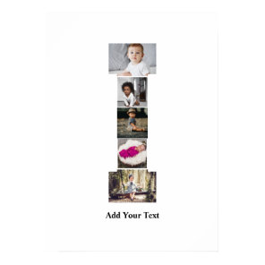 Design Your Own Letter I Photo Collage Poster