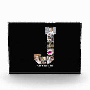 Design Your Own Letter J Photo Collage Block