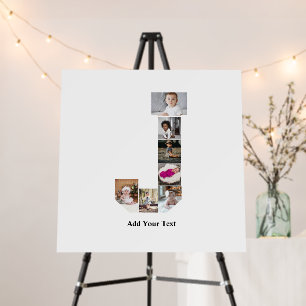 Design Your Own Letter J Photo Collage Foam Board
