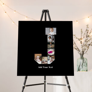 Design Your Own Letter J Photo Collage Foam Board