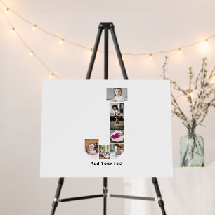 Design Your Own Letter J Photo Collage Foam Board