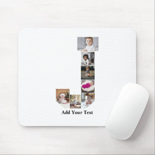 Design Your Own Letter J Photo Collage Mouse Pad