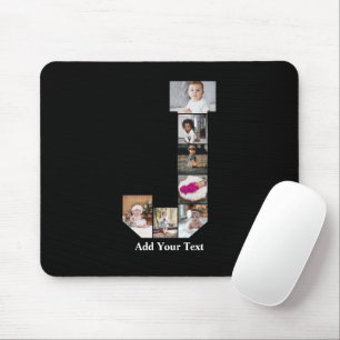 Design Your Own Letter J Photo Collage Mouse Pad