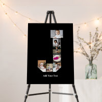 Design Your Own Letter J Photo Collage Poster