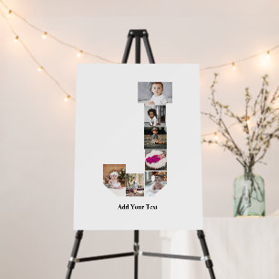 Design Your Own Letter J Photo Collage Poster