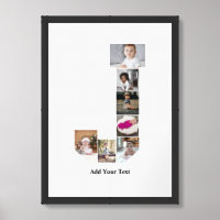 Design Your Own Letter J Photo Collage Poster