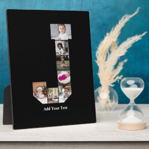 Design Your Own Letter J Photo Collage Poster Plaque