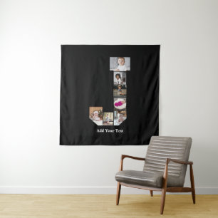 Design Your Own Letter J Photo Collage Tapestry
