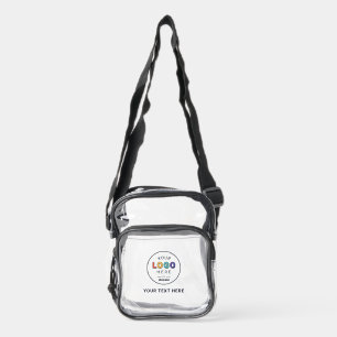 Design Your Own Logo Design Clear Crossbody Bag