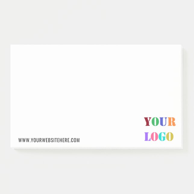 Design Your Own Logo Text Business Post-it® Notes (Front)