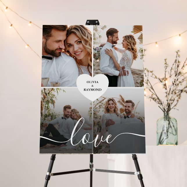 Design Your Own Love Collage Photography Foam Board (In Situ (Stand))