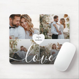 Design Your Own Love Collage Photography Mouse Pad