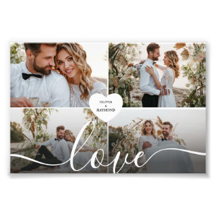 Design Your Own Love Collage Photography Photo Print