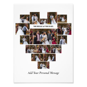 Design Your Own Love Heart Shaped Photo Collage