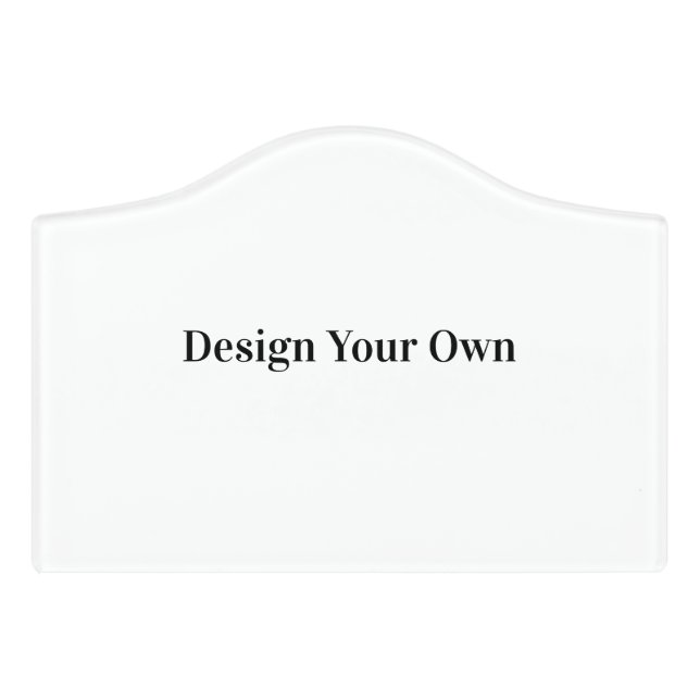 Design your own Man Cave Door Sign (Small Crest Front)