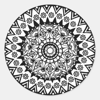 Design Your Own Mandala Stickers by Regella at Zazzle
