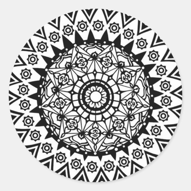 Design Your Own Mandala Stickers (Front)