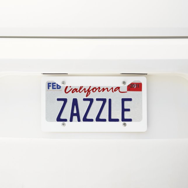 Design Your Own Masterpiece License Plate Frame (On Car)
