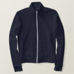 Design Your Own Mens Navy Blue Track Jacket at Zazzle