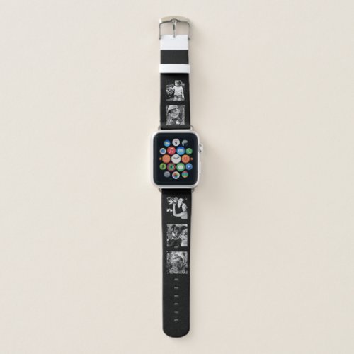 Design Your Own Modern 5-Photo Collage Apple Watch Band