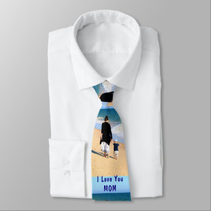 Design Your Own Mom Photo Neck Tie Gift with Text