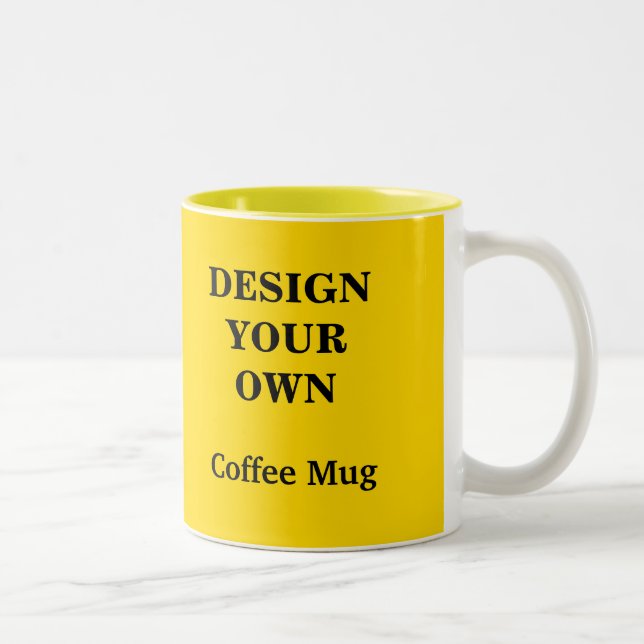 Design Your Own Mug - Yellow (Right)