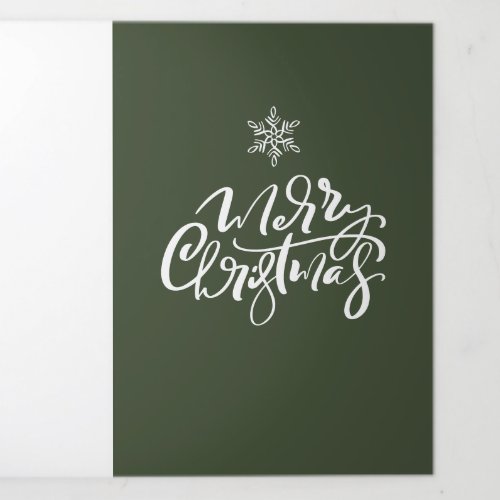 Design Your Own Multi Photo Christmas Holiday Tri_Fold Holiday Card