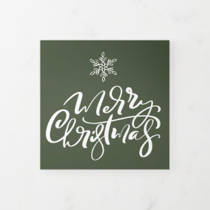 Design Your Own Multi Photo Christmas Holiday Tri-Fold Holiday Card