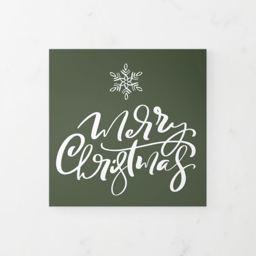 Design Your Own Multi Photo Christmas Holiday Tri_Fold Holiday Card