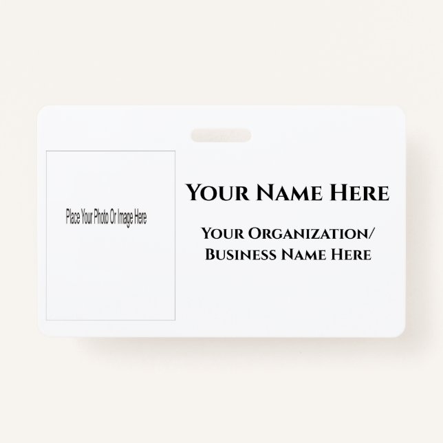 Design Your Own Name Badge (Front)