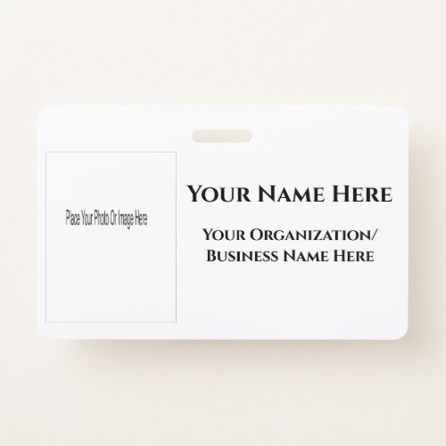 Design Your Own Name Badge