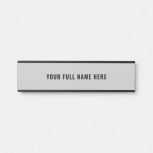Design Your Own Name Door Sign Custom Color Font