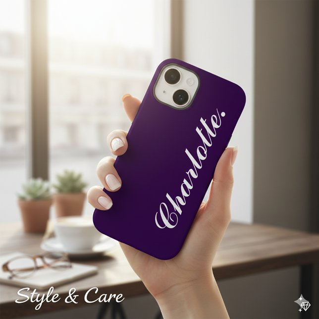 Design Your Own Name on This Dark Purple Case-Mate iPhone Case (Design Your Own Name on This Dark Purple Case-Mate iPhone Case)