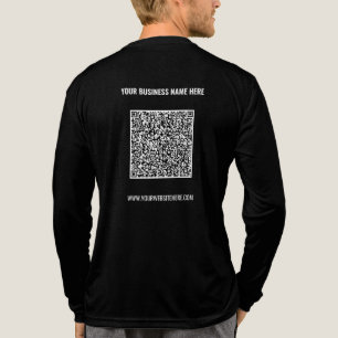 Design Your Own Name Website and QR Code Business Tri-Blend Shirt