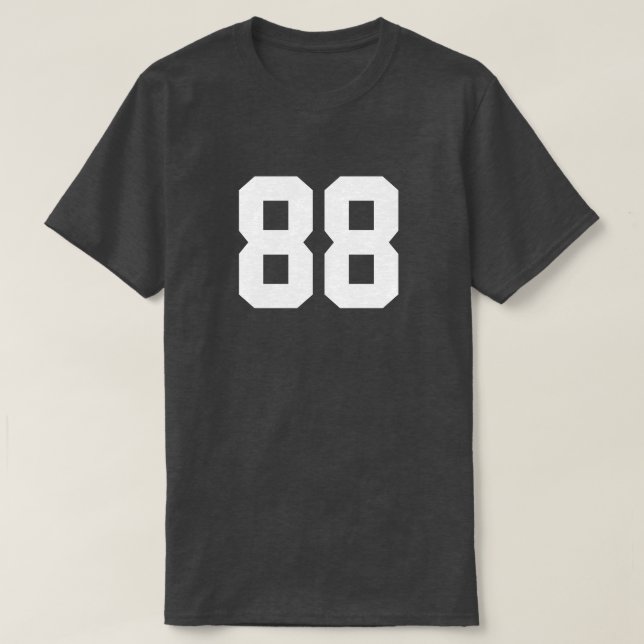 Design Your Own Numbers T-Shirt (Design Front)