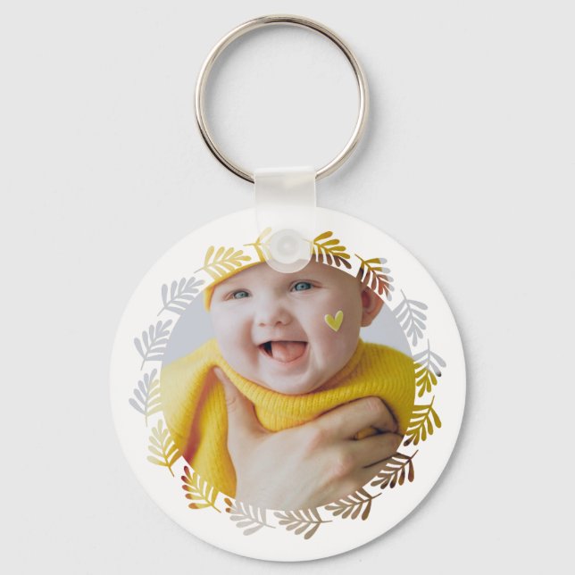 Design Your Own One of a Kind Personalized Keychai Keychain (Front)