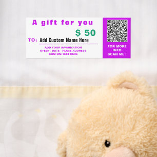 Design Your Own Online Gift Voucher Ticket Example