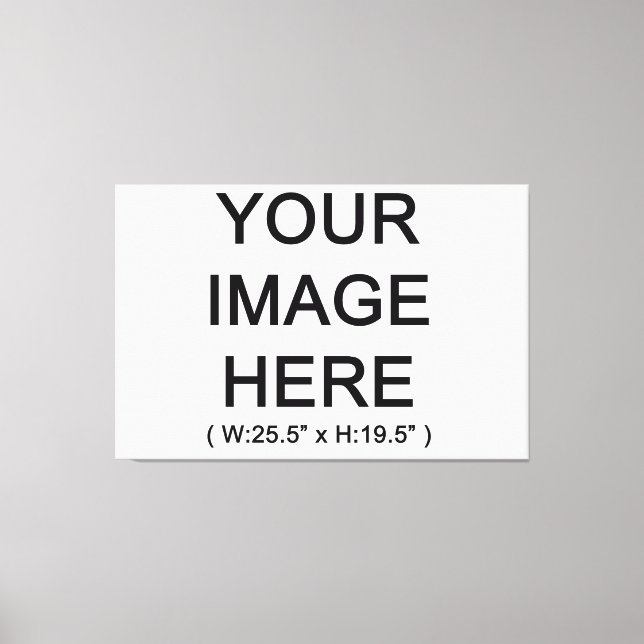 Design Your Own or Create Your Own Canvas Printing (Front)