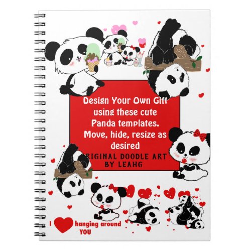 Design Your Own Panda Bear Journal _ So Kawaii