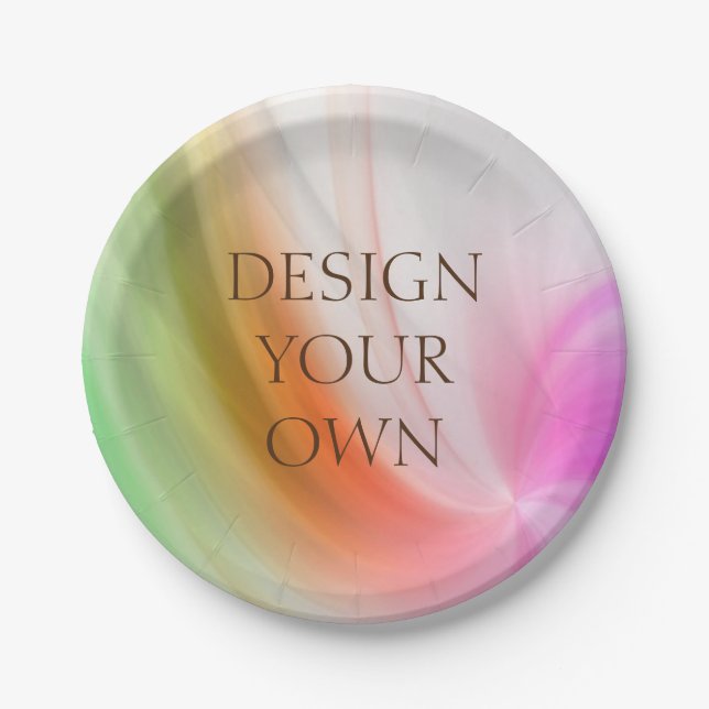 Design Your Own Party Plate (Front)