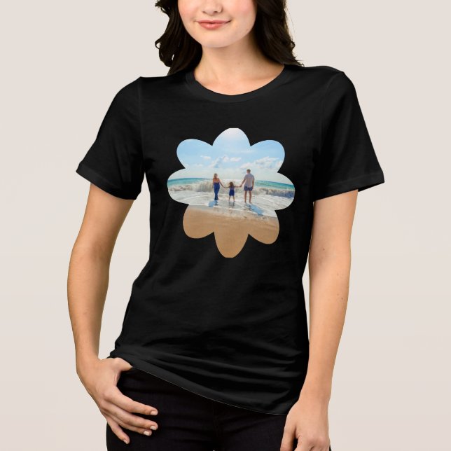 Design Your Own Personalized Custom Photo Tri-Blend Shirt (Front)