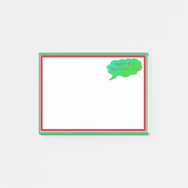 Design Your Own Personalized Custom Printed 3m Post-it Notes (Front)