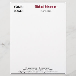 Design Your Own Personalized Letterhead Example