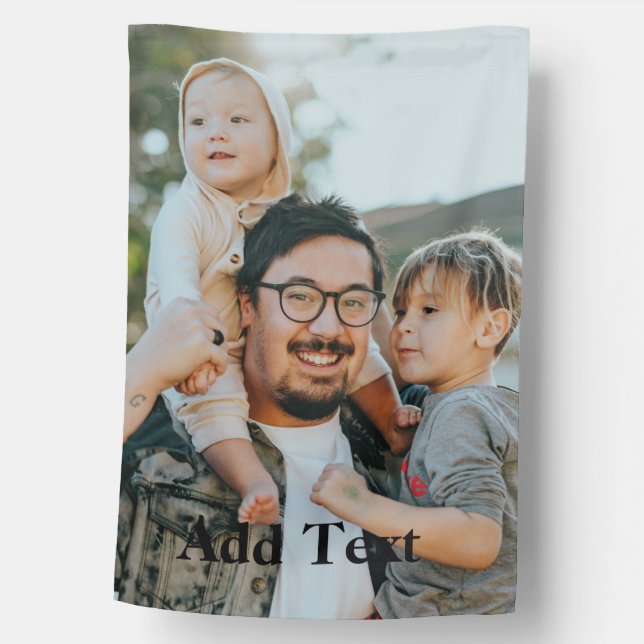 Design Your Own Personalized Photo House Flag (Front)