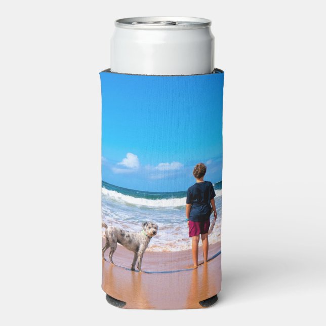 Design Your Own Pet Photo Can Coolers Gift (Seltzer Back)
