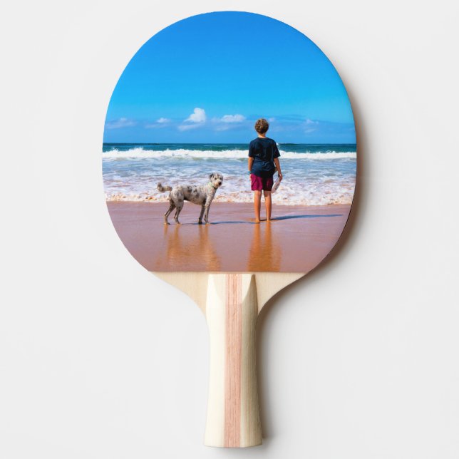 Design Your Own Pet Photo Ping Pong Paddles (Front)