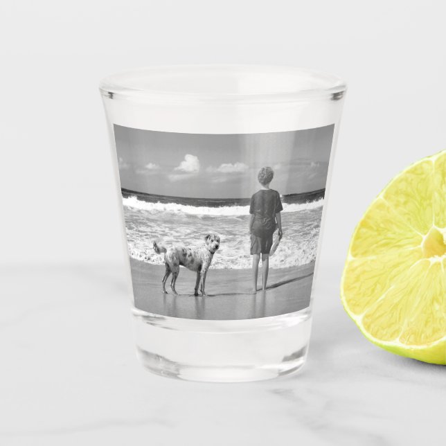 Design Your Own Pet Photo Shot Glass (Front)
