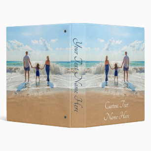 Design Your Own Photo 3 Ring Binder Custom Text