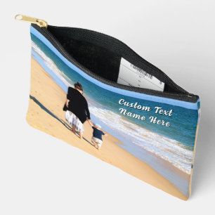 Design Your Own Photo and Custom Text Personalized Accessory Pouch